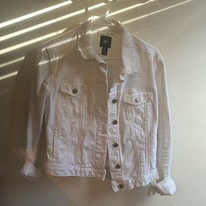 white denim jacket